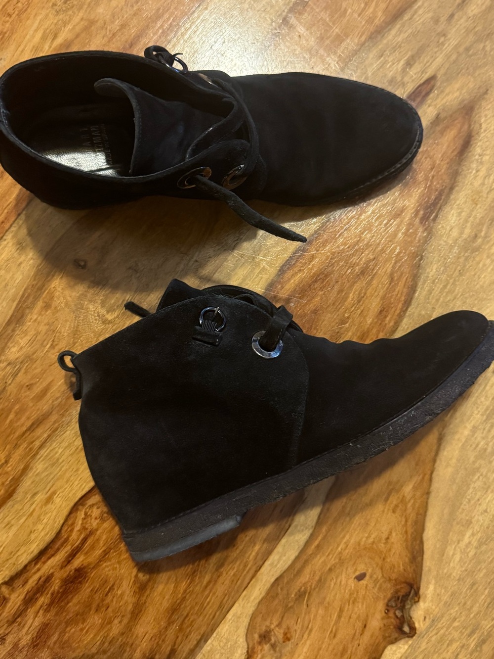 Stuart Weitzman Black Suede Boots size 7,5 women's in good condition